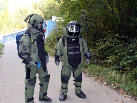 Nacvičování zásahu po výbuchu průmyslové trhaviny (Foto: www.hzszlk.eu)