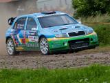 Pavel Valoušek na trati Rallysprintu Krkonoše (Foto: Mediafax)