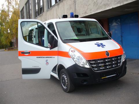 Nová sanitka (Foto: Nemocnice Kroměříž)