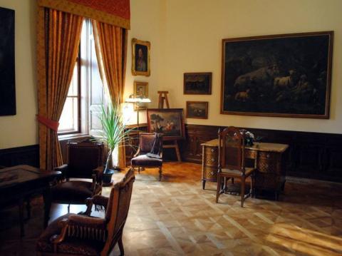 Interiér zámku Lešná (Foto: Město Valašské Meziříčí)