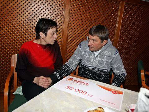 Josef Váňa přijel podpořit rodinu zraněného jezdce (Foto: idobryden.cz)