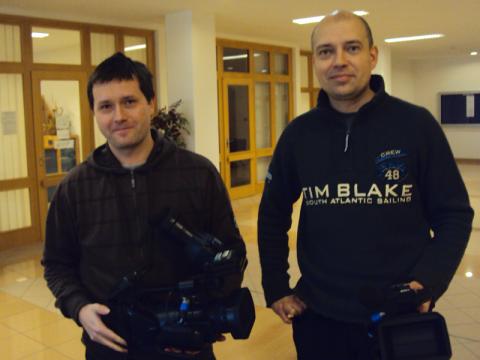 Kameramani Zdeněk Přikryl a Ivan Dostál (Foto: Agentura Čada) 