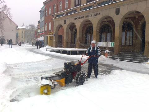 Zlín: zima jako od Lady (Foto: Agentura Čada)