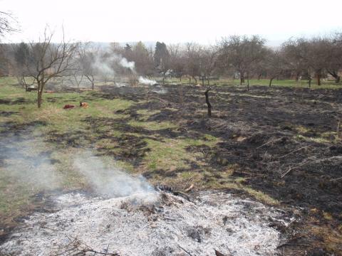 Zákaz pálení nadále platí pro zbytek kraje (Foto: HZS Zlínského kraje)