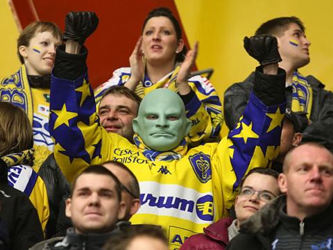 Fanoušci PSG Zlín (Foto: Zlín Press Petr Sagner)