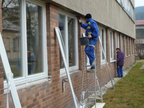 Výměna oken v LDN Vsetínské nemocnice (Foto: Nemocnice Vsetín)