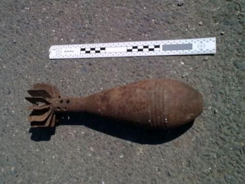 Mina v Šumicích (Foto: www.policie.cz)