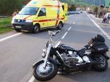 Na Vsetínsku se srazila motorka s osobním autem (Foto: HZS Zlínského kraje)