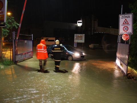 Déšť zaměstnal hasiče ve Zlínském kraji (Foto: HZS Zlínského kraje)