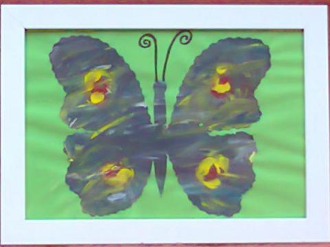 Jeden z dražených obrazů (Foto: www.ddskolyzlin.cz)