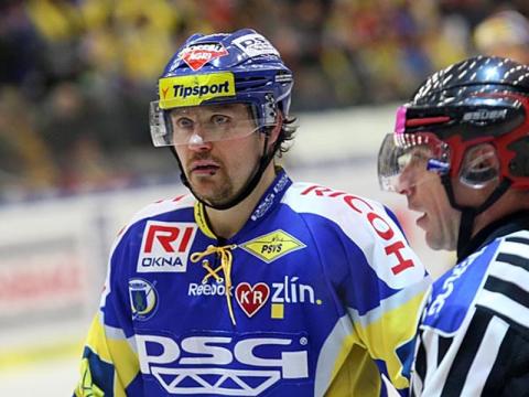 Hokejový útočník Marek Melenovský (Foto: Zlín Press Petr Sagner)