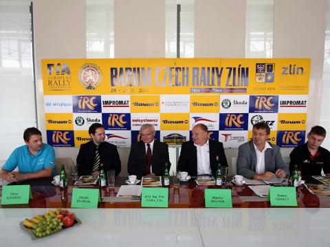 Tisková konference (Foto: BARUM CZECH RALLY ZLIN)