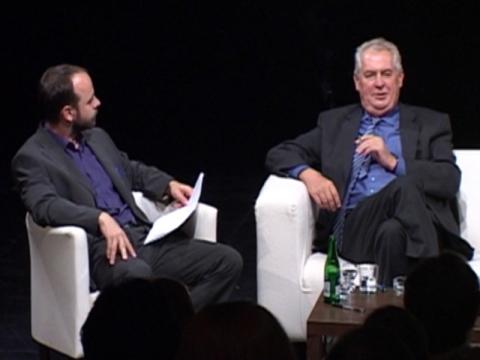 Petr Michálek a Miloš Zeman (Foto: Agentura Čada)