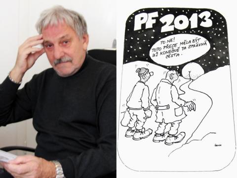 Jaromír Gottvald a jedna z jeho PF 2013 (Foto: Agentura Čada)