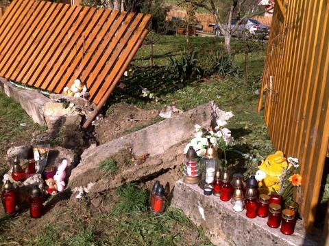 Místo nehody den po tragédii (Foto: Agentura Čada)