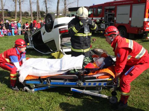 Simulace zásahu na loňském dni Salvatora (Foto: archiv Salvator)
