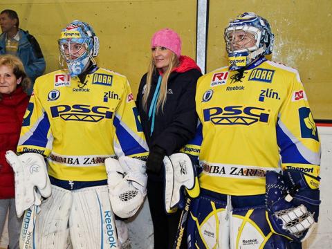 Jakub Sedláček a Kevin Rozum (vpravo) (Foto: HC PSG Zlín)