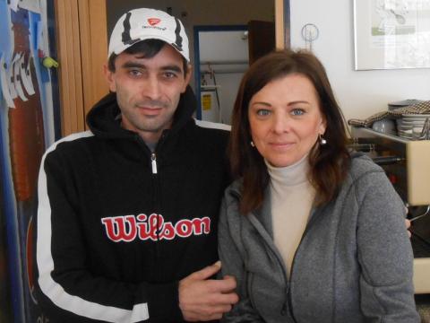 Gevorg Muradyan s jednou ze svých svěřenkyň (Foto: Zlin.cz)