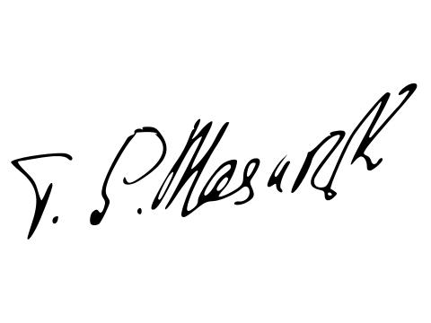 Podpis T. G. Masaryka - ilustrační foto (Foto: Wikipedia.org)