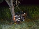 Noční nehoda u Jablůnky (Foto: Policie ČR) Noční nehoda u Jablůnky (Foto: Policie ČR)