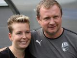 Pavel Vrba s otrokovickou fanynkou (Foto: Zlin.cz)