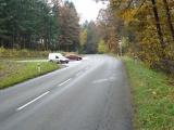 Silnice II/492 s odbočením na Petrůvku (Foto: ŘSZK)