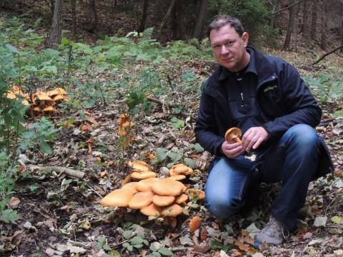 Luděk Hřib s vzácným úlovkem (Foto: Jiří Polčák)