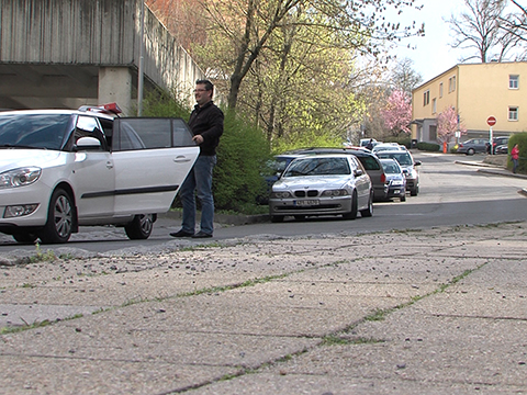 Ulice Čiperova u polikliniky (Foto: Televize Zlín) Ulice Čiperova u polikliniky (Foto: Televize Zlín)