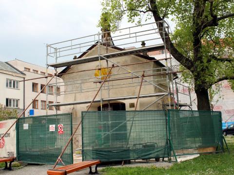 Opravy kaple sv. Šebestiána (Foto: Zlin.cz)