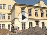 Rekonstrukce bývalé knihovny Františka Bartoše ve zlíně pokračuje (Foto: Televize Zlín)