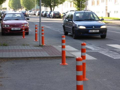 regulační sloupky (Foto: MěÚ Vsetín)