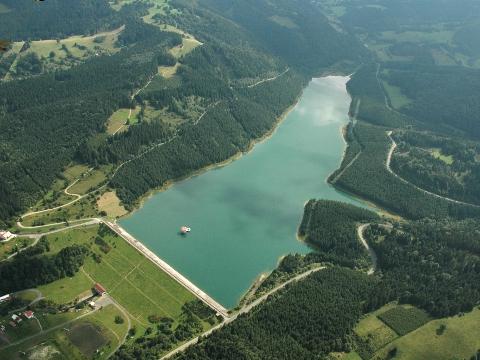 Vodárenská nádrž Karolinka (Foto: Povodí Moravy)