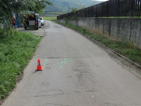 Místo nehody v Otrokovicích (Foto: Policie ČR)