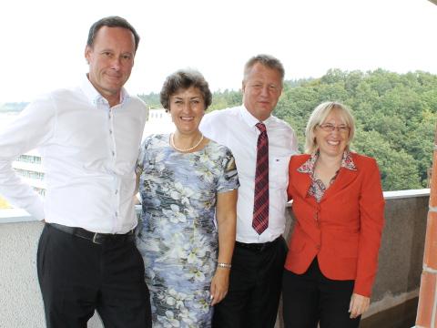 P. Calábek, A. Gajdůšková, S. Němeček a O. Sehnalová (Foto: KNTB)