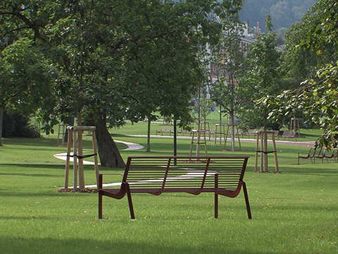 Park Komenského ve Zlíně (Foto: Televize Zlín)