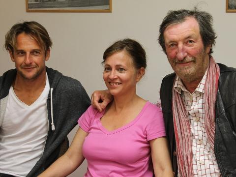 režisér Slávek Horák, Alena Mihulová a Bolek Polívka (Foto: Zlin.cz)