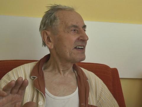 Oldřich Mudrák ve slavičínské nemocnici (Foto: Zlin.cz)