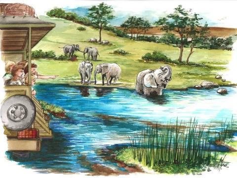 studie projektu Karibuni (Foto: Facebook ZOO a zámek Zlín - Lešná)