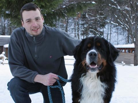 Baťa se svým pánem (Foto: Zlin.cz)