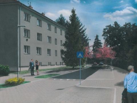 Vizualizace ulice J. Žižky (Foto: MěÚ Uherské Hradiště)