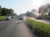 Nehoda ve Zlíně (Foto: Krajské ředitelství policie Zlínského kraje)
