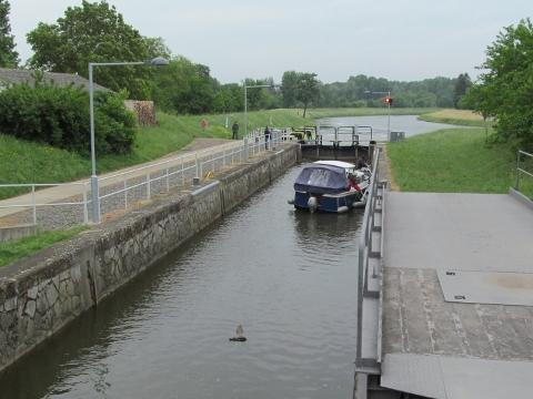 unikátní zvedací lávka v Uherském Ostrohu (Foto: Povodí Moravy)