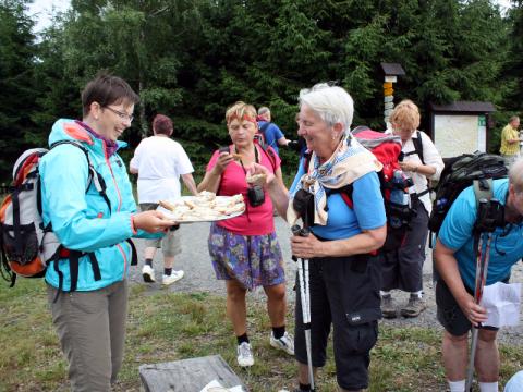 Turisty na Vartovně vítala místostarostka Simona Hlaváčová (Foto: Vsetínská radnice)
