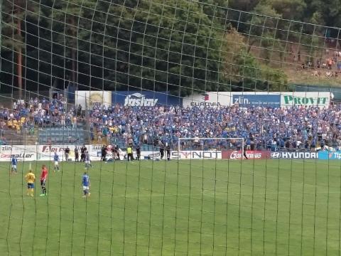 Fanoušci Baníku Ostrava (Foto: Zlin.cz)