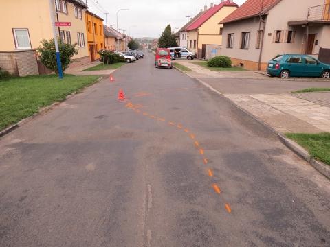 Místo dopravní nehody (Foto: Policie ČR)