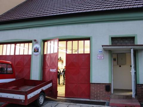 Opravená hasičská zbrojnice v Jarošově (Foto: MěÚ Uherské Hradiště)