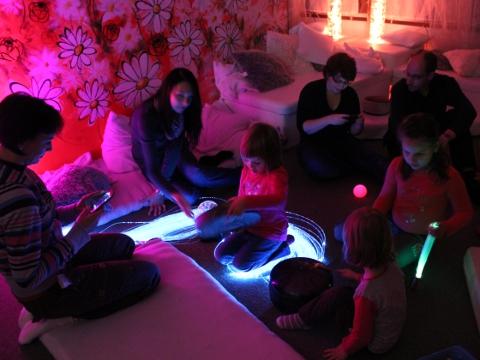 Terapeutická místnost snoezelen (Foto: Kamarád-Nenuda)