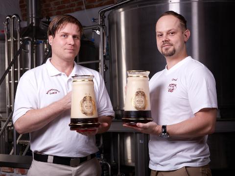Lukáš Vavříček a Petr Kubín (Foto: Rožnovský pivovar)