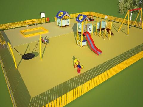 Vizualizace hřiště od společnosti LIDL (Foto: Lidl)