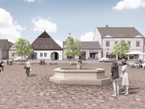 Studie Masarykova náměstí (Foto: MěÚ Valašské Klobouky)